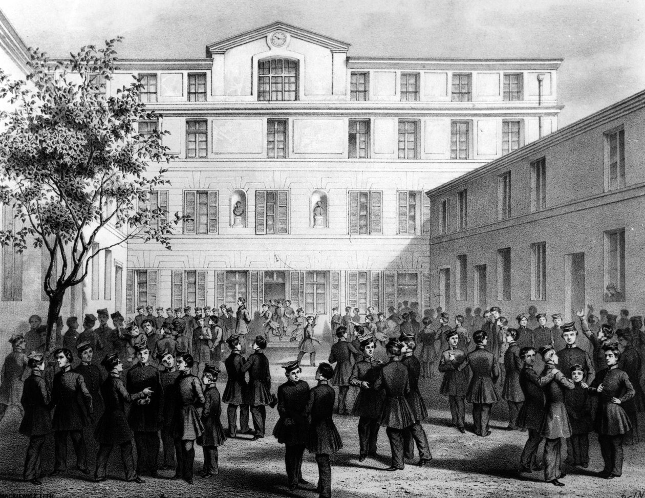 المدرسة البولندية في Boulevard Batignolles ، باريس ، c.1850 بواسطة المدرسة الفرنسية