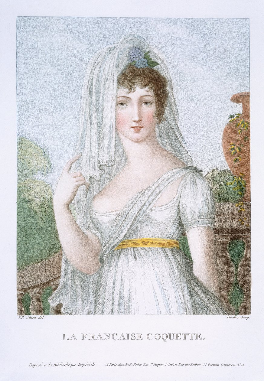 الفتاة الفرنسية الجميلة ، c.1816 بواسطة المدرسة الفرنسية