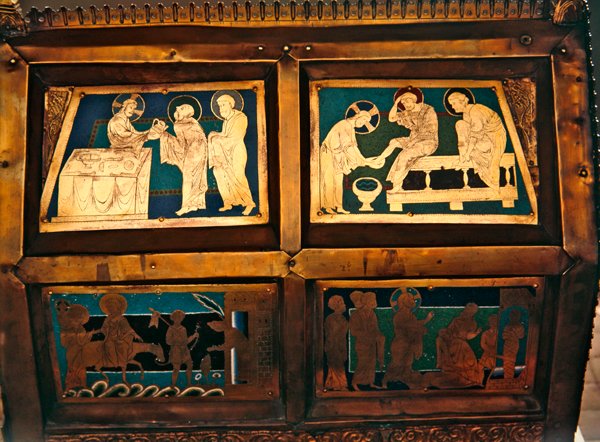 نشأة لعازر ، تفاصيل مطاردة القديس مرقس ، 1210-1230 (المينا) بواسطة المدرسة الفرنسية