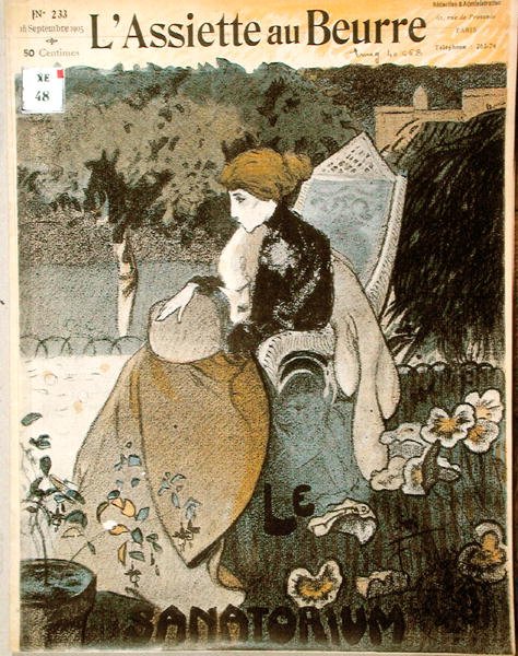 المصح من "L'Assiette au Beurre" بواسطة المدرسة الفرنسية