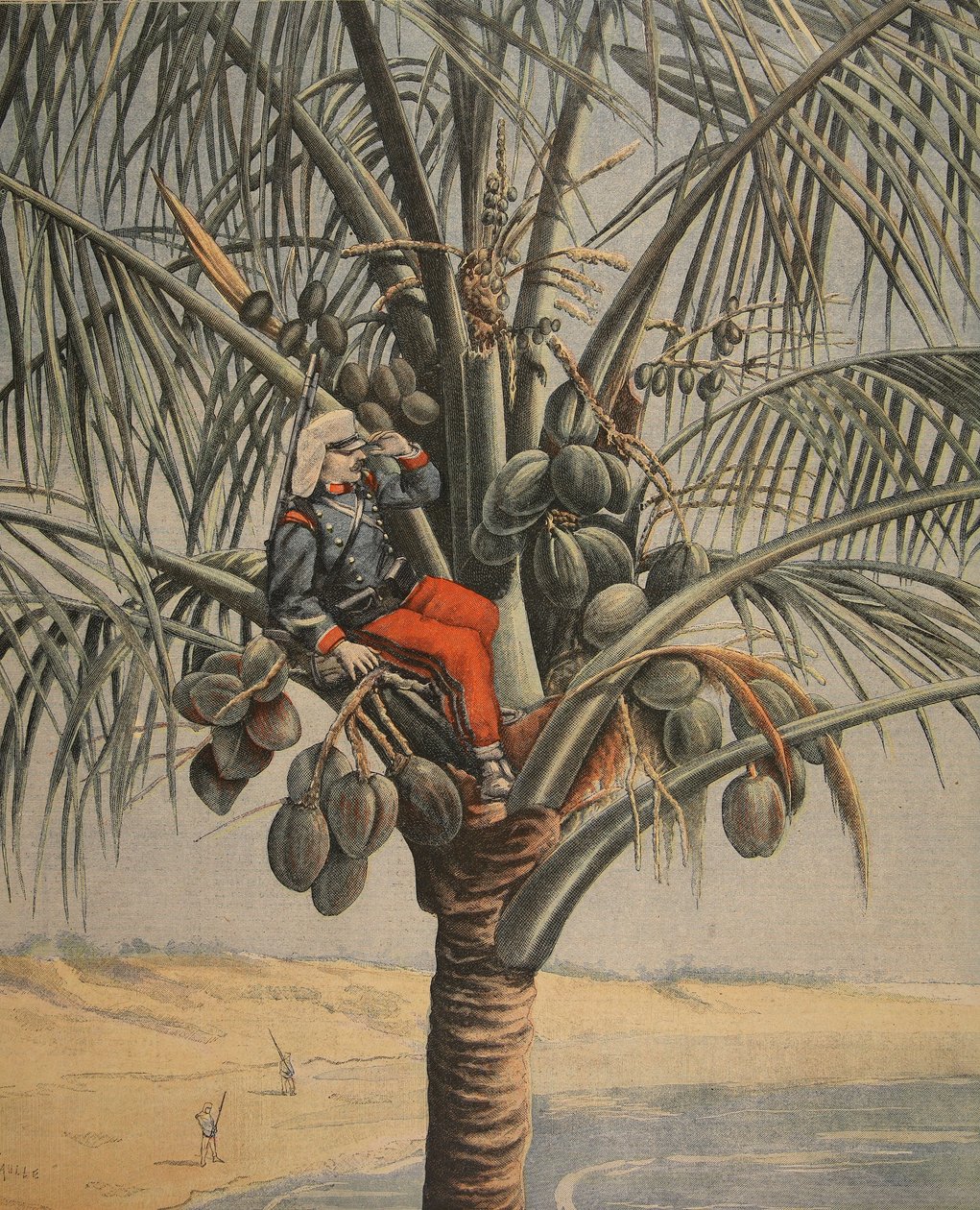 الحرب الإسبانية الأمريكية ، توضيح من Le Petit Journal: Supplement illustre ، 12 يونيو 1898 بواسطة المدرسة الفرنسية