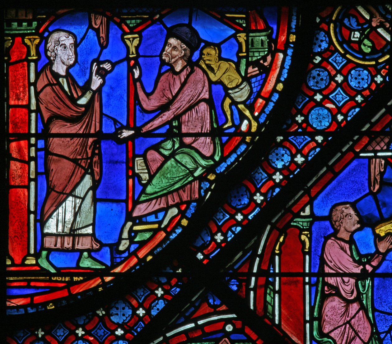 نافذة سانت جيمس: فيليتيوس يخبر المونيجي (Hermoniges) عن تحوله (W5) بواسطة المدرسة الفرنسية
