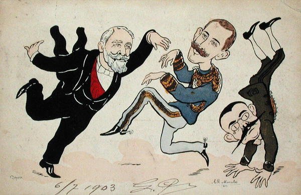 زيارة فيكتور عمانويل (1869-1947) ملك إيطاليا إلى فرنسا بواسطة المدرسة الفرنسية