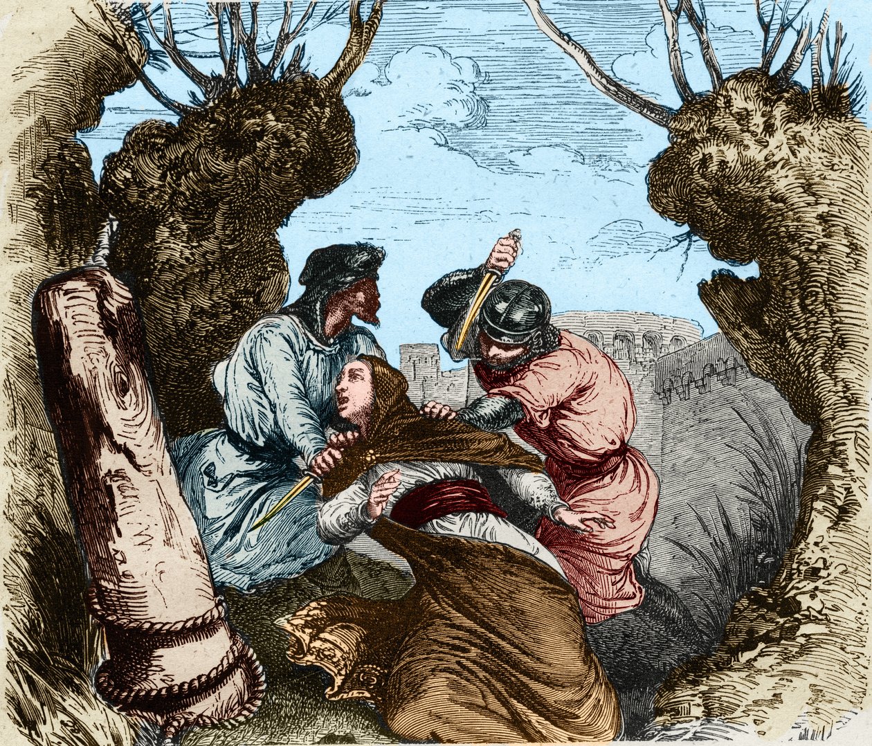 The assassination of Pierre de Castelnau بواسطة المدرسة الفرنسية
