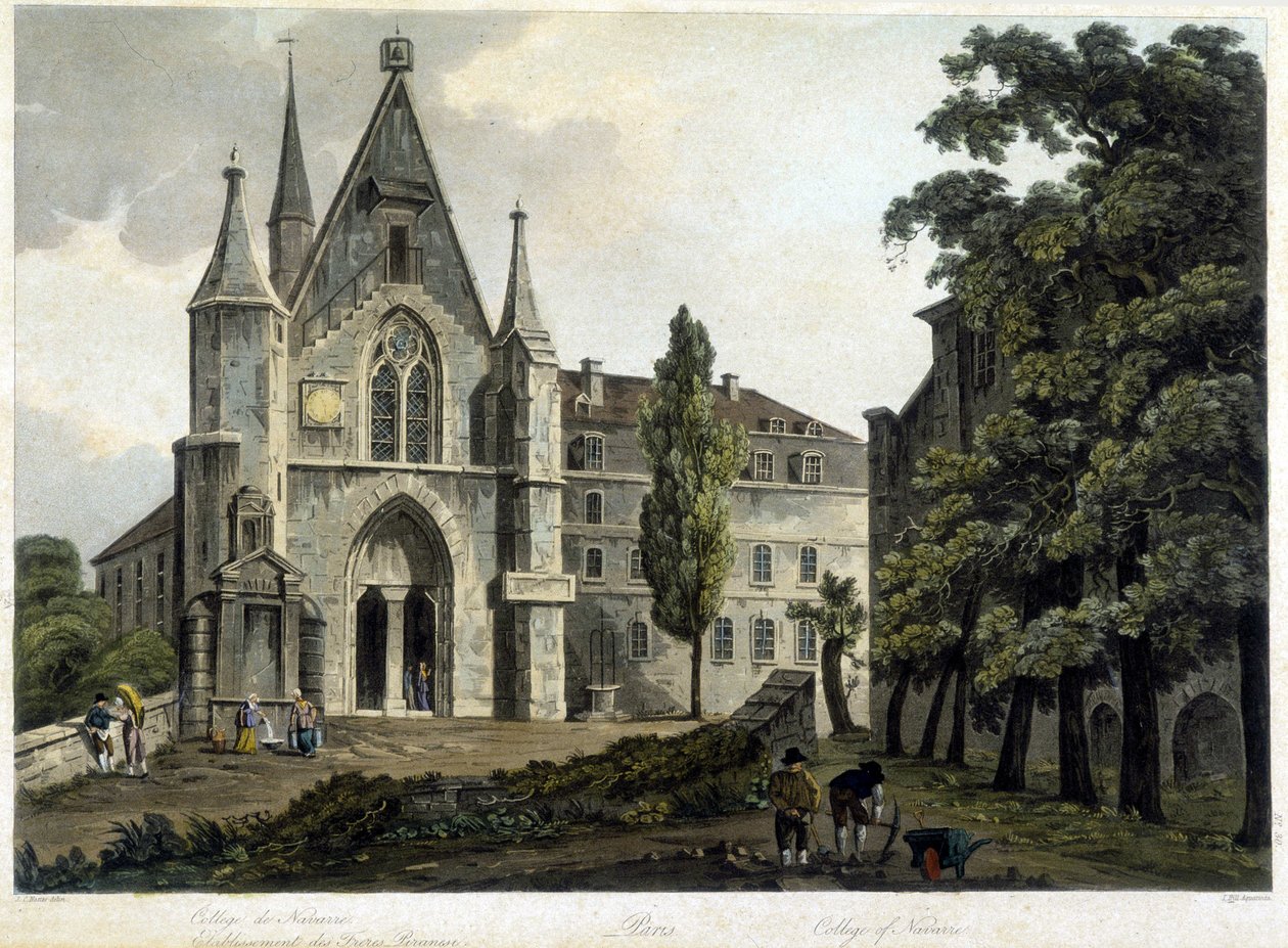The chapel of the college of Navarre around 1804 (Polytechnic School). بواسطة المدرسة الفرنسية