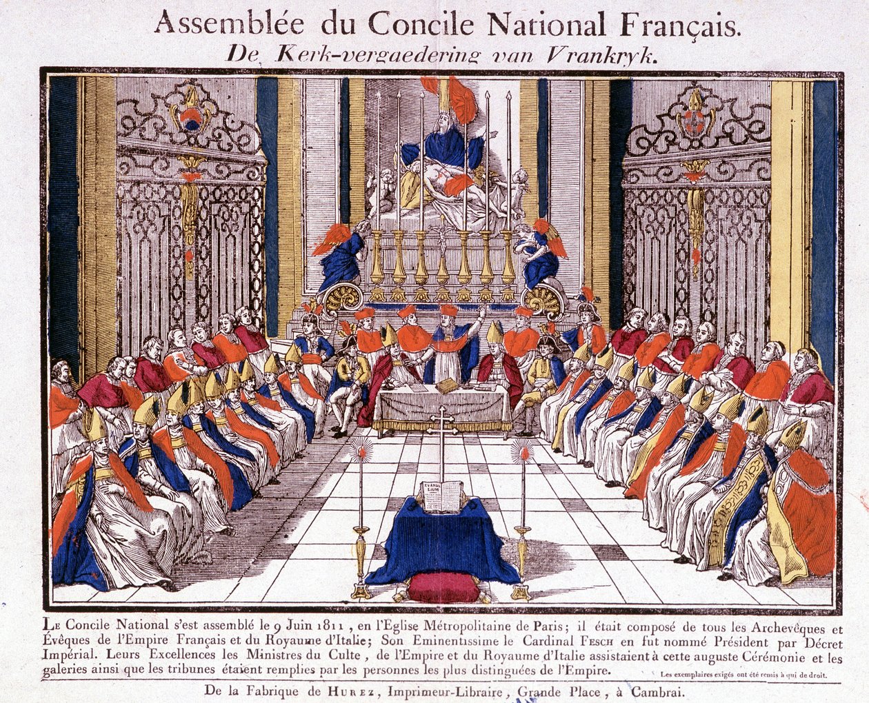 The clergy of France and Italy met in Paris for the Assembly of the French National Council on June 9 بواسطة المدرسة الفرنسية