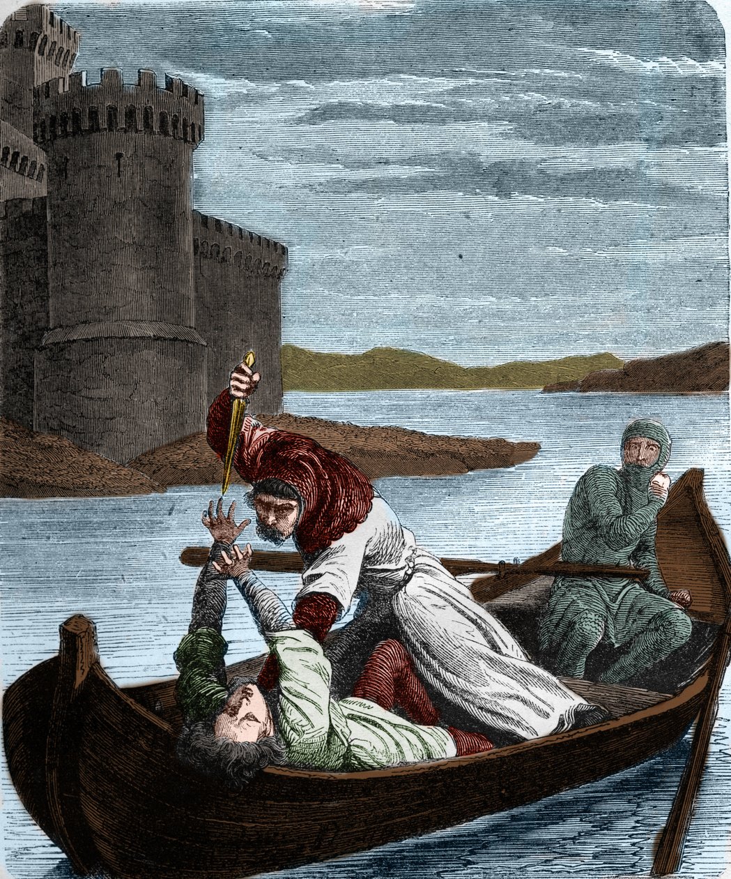 The death of Prince Arthur بواسطة المدرسة الفرنسية