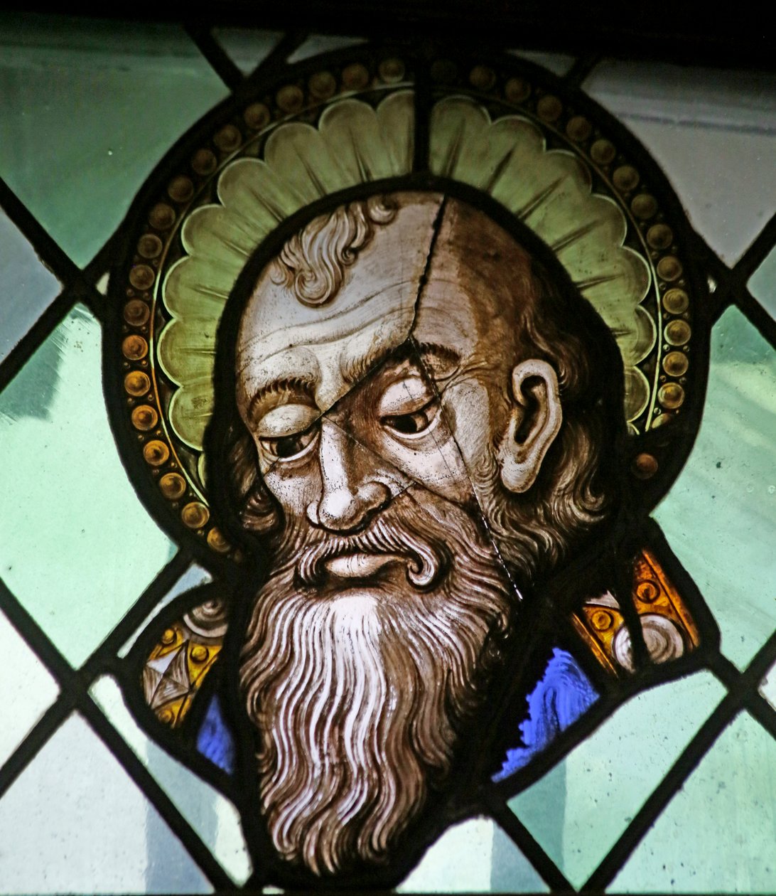 The head of St Paul (stained glass) بواسطة المدرسة الفرنسية