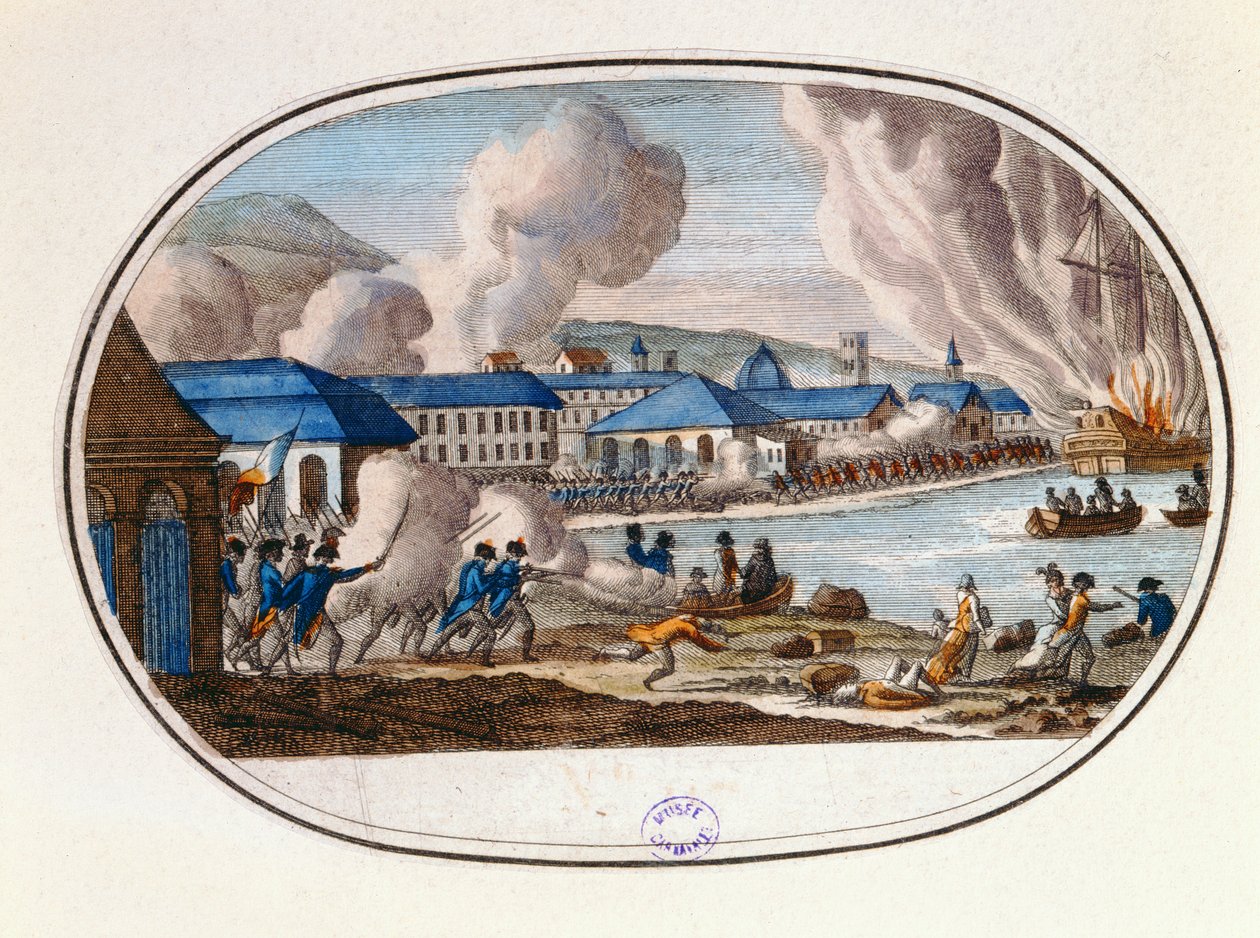 اليوم الأخير من حصار طولون ، 18 ديسمبر 1793 بواسطة المدرسة الفرنسية