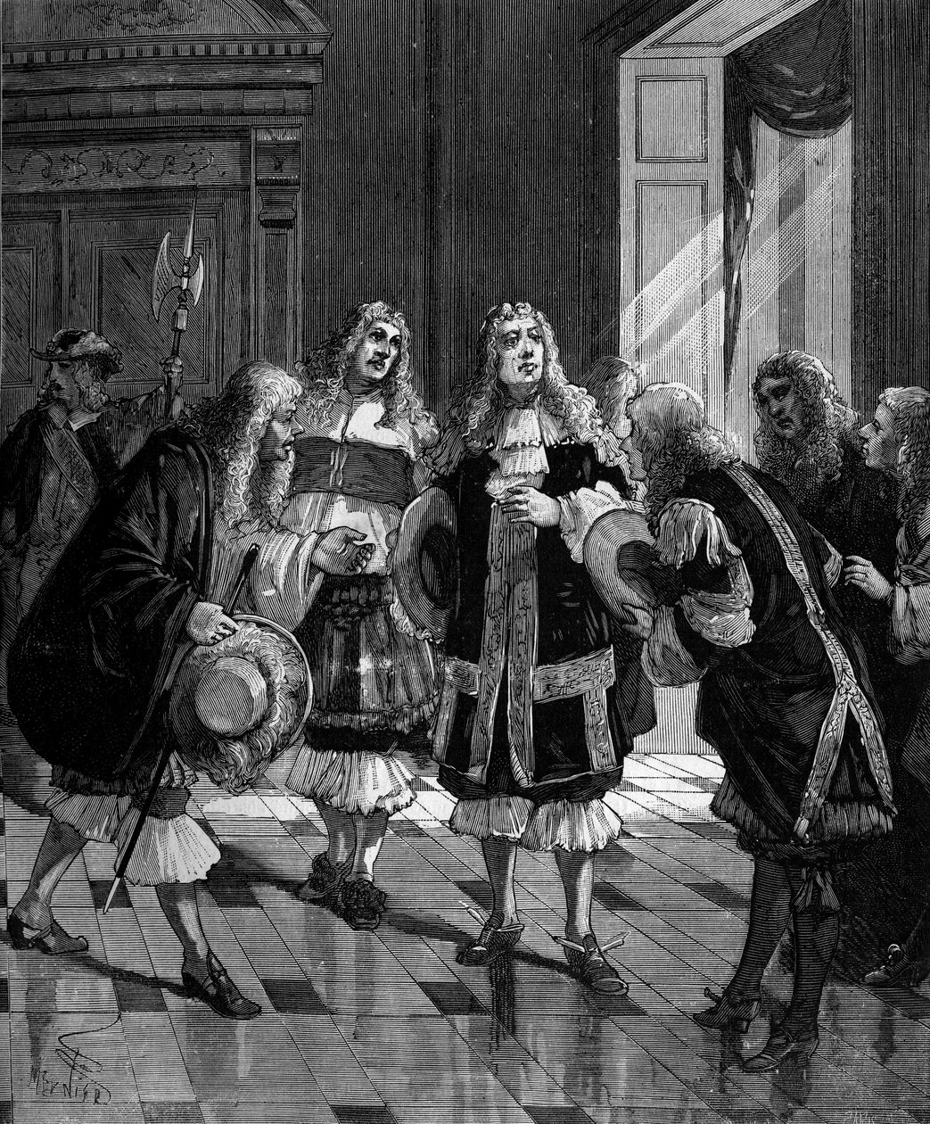 مشروع قناة des Deux Mers (أو du Midi) الذي يربط بين المحيط والبحر المتوسط قدمه المهندس الفرنسي Pierre Paul de Riquet (1604-1680) ، في "التاريخ الشعبي للعلوم والاختراعات والاكتشافات من القرون الأولى إلى بريسين بواسطة المدرسة الفرنسية