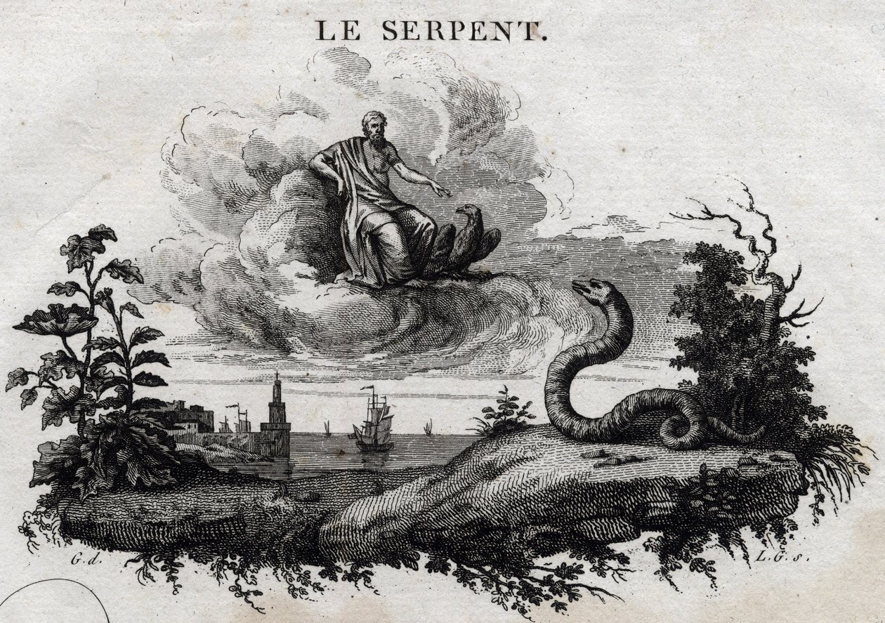 الأقعى. حكاية Esope. (الكاتب اليوناني Esopo أو Ecopus ، القرن السادس قبل الميلاد) كتبه Guillaume Montfort and Gravees بواسطة Beauble في عام 1801. بواسطة المدرسة الفرنسية