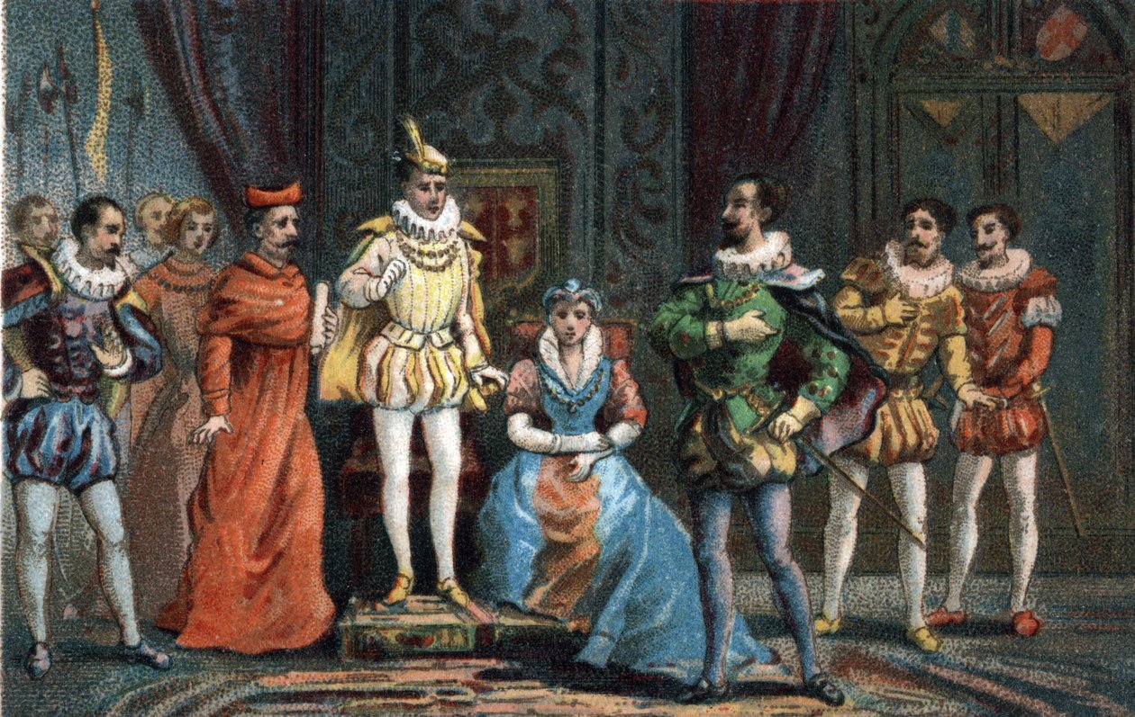 أعلن الأمير الشاب فرانسوا الثاني ، الذي أصبح ملكًا على فرنسا (1544-1560) ، لنواب البرلمان أنه اختار دوق Guise وصيًا على العرش (فرانسوا). بواسطة المدرسة الفرنسية