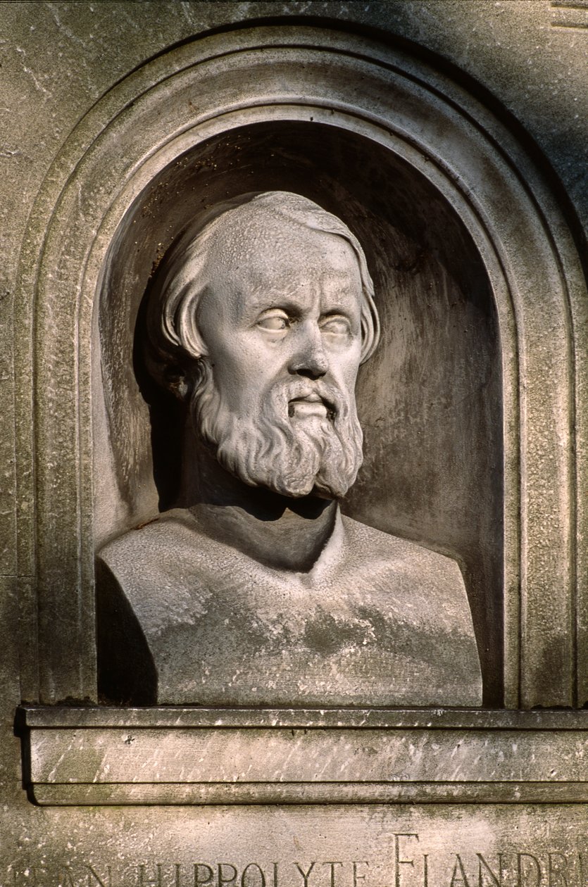 قبر Hyppolyte Flandrin (1809-64) بواسطة المدرسة الفرنسية
