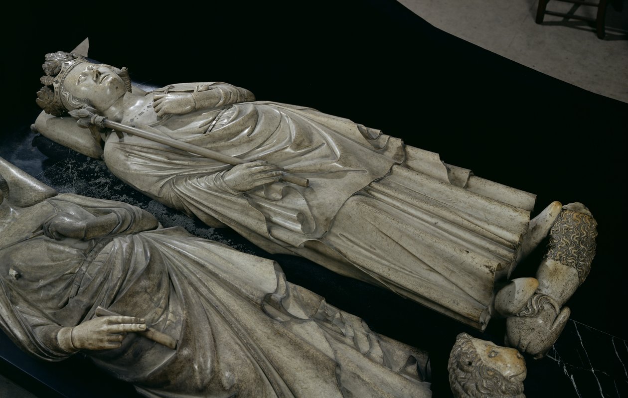 قبر فيليب الرابع (1268-1314) لو بيل بواسطة المدرسة الفرنسية