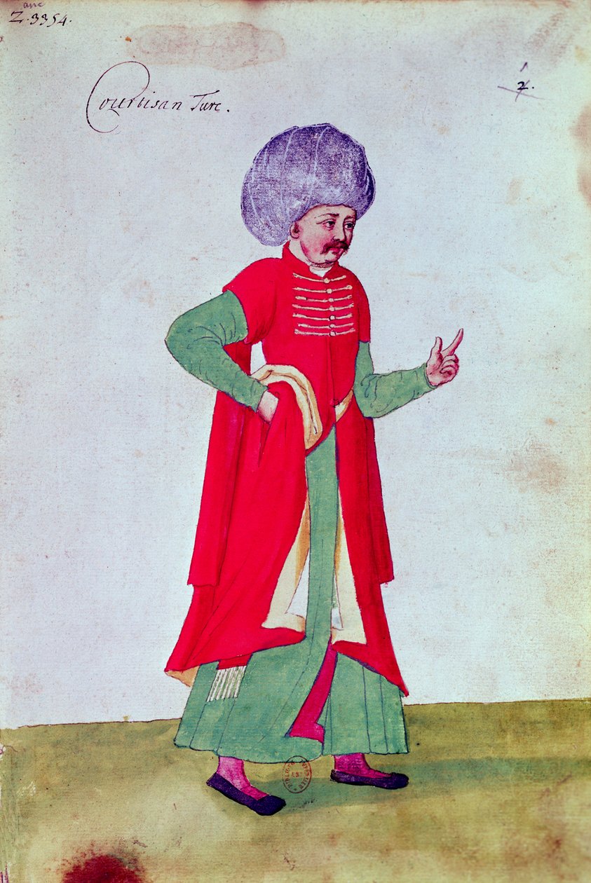مواطن تركي ، 1567 (مرحاض على ورق) بواسطة المدرسة الفرنسية