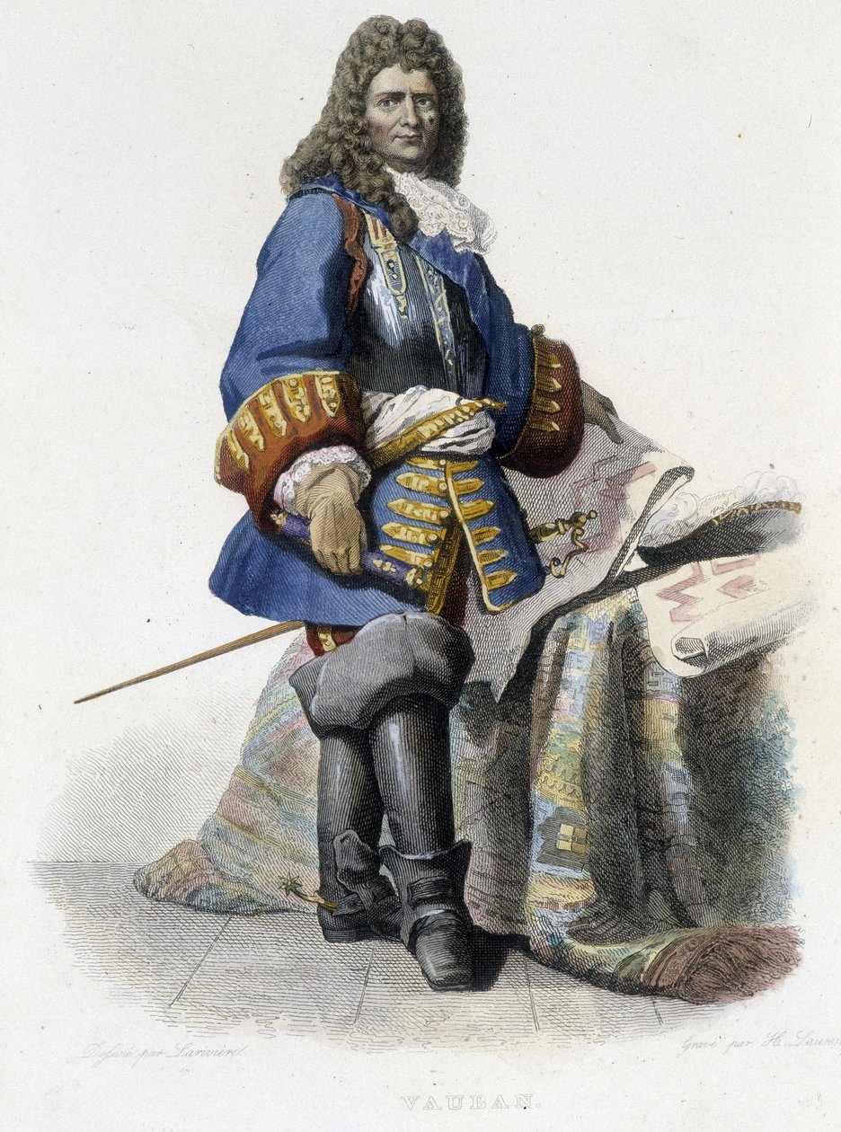 Vauban - in “” Le Plutarque Français””, ed. Mennechet بواسطة المدرسة الفرنسية