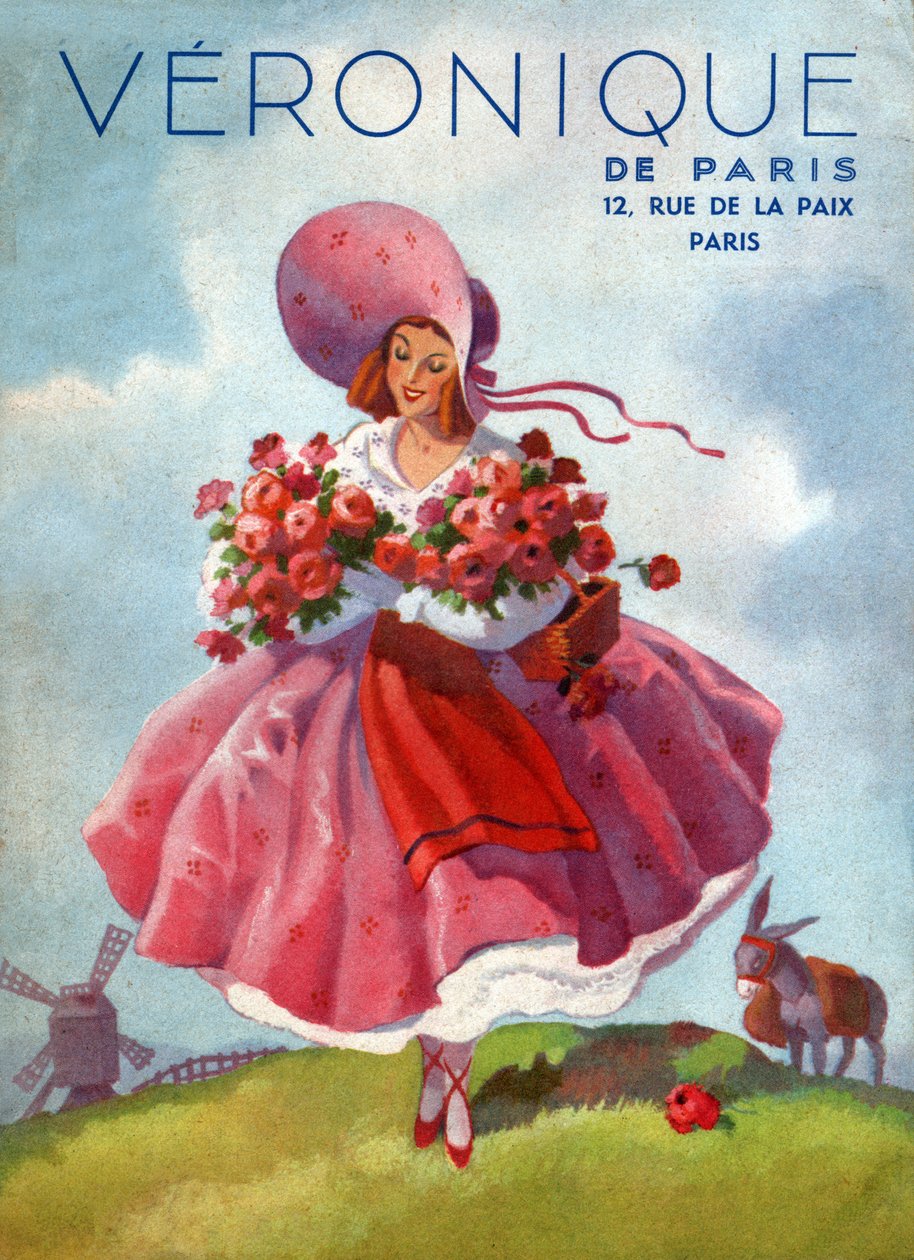 فساتين فيرونيك. (رسم توضيحي ، حوالي 1920) بواسطة المدرسة الفرنسية