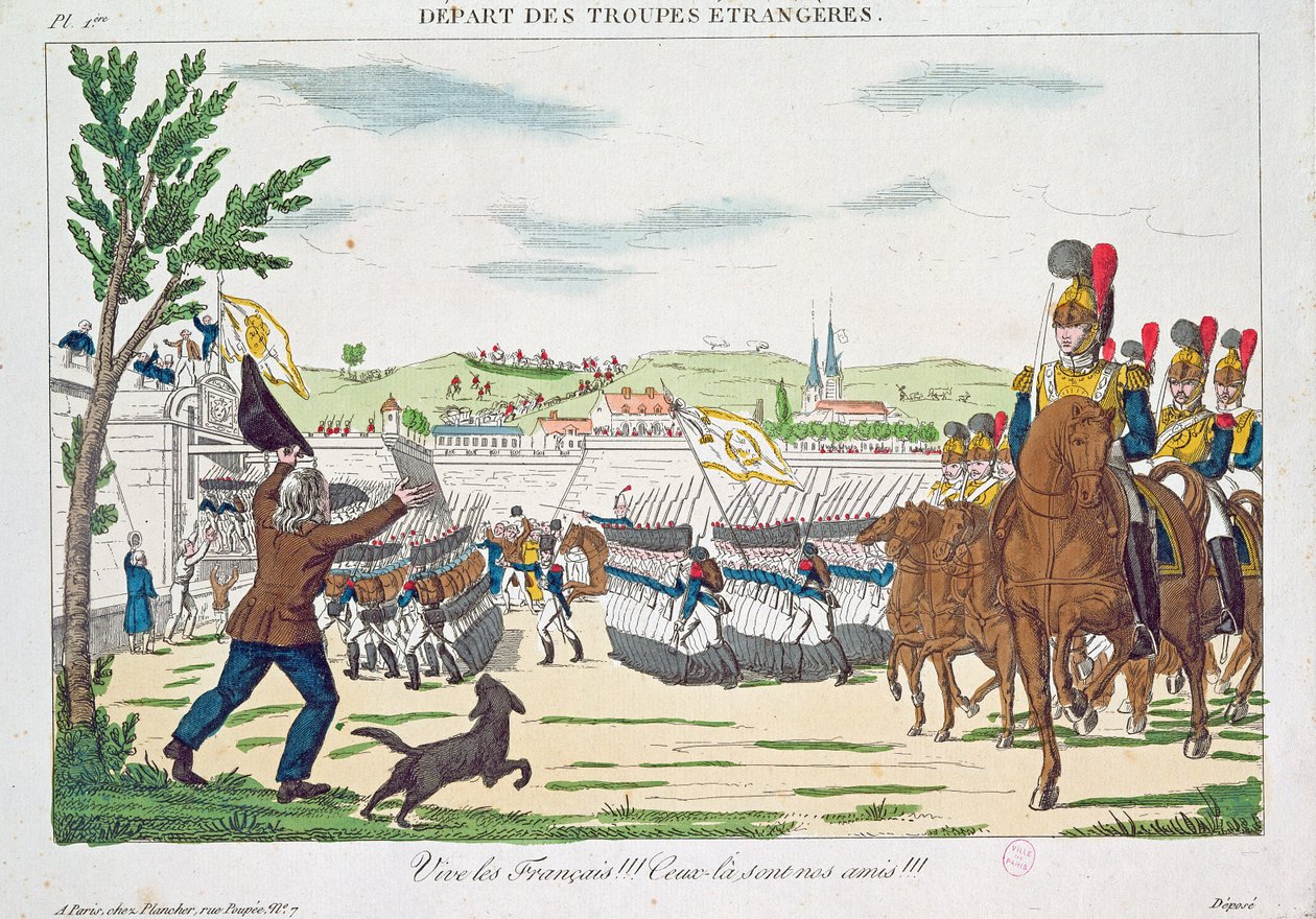 Vive les Français! ، رحيل القوات الأجنبية ، 1818 بواسطة المدرسة الفرنسية