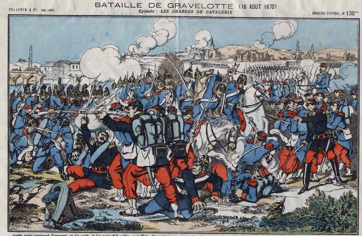 حرب 1870 بين فرنسا وبروسيا. معركة Gravelotte (أو معركة Saint Privat أو Saint Privat) ، أغسطس 1870. بواسطة المدرسة الفرنسية