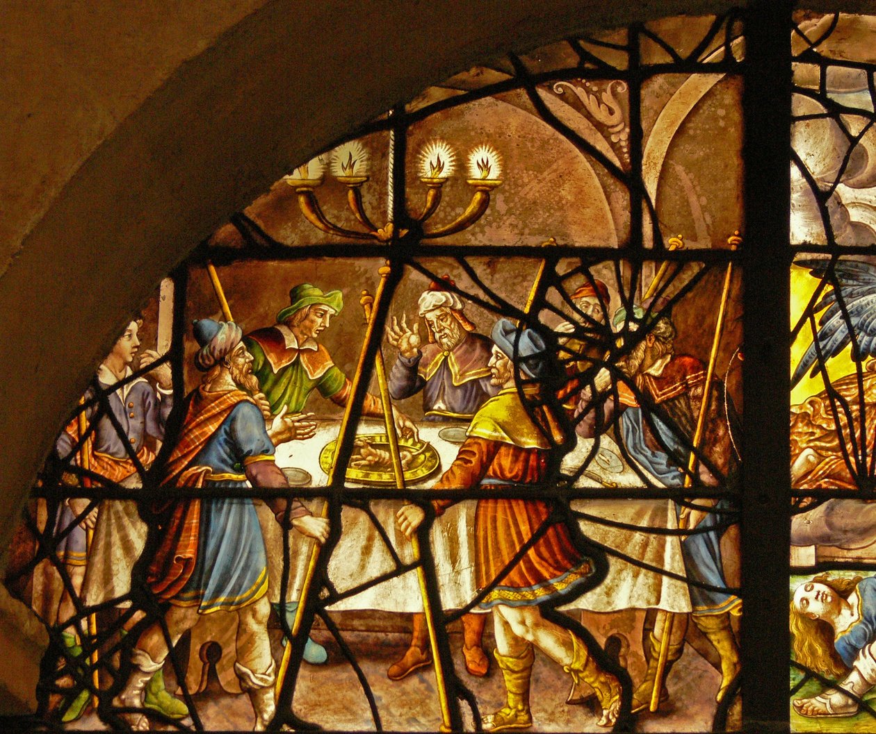 نافذة في Charnier (w.6) تصور الفصح بواسطة المدرسة الفرنسية