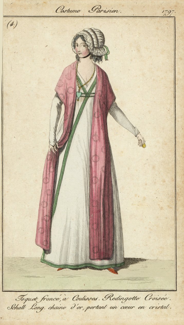 امرأة في أزياء Directoire بواسطة المدرسة الفرنسية