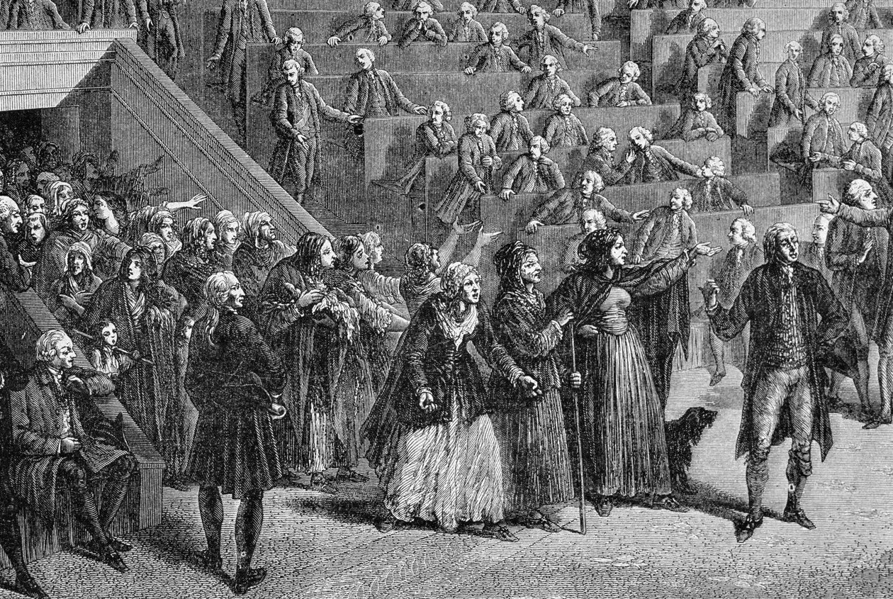 غزت النساء الجمعية ، 56 أكتوبر 1789 بواسطة المدرسة الفرنسية