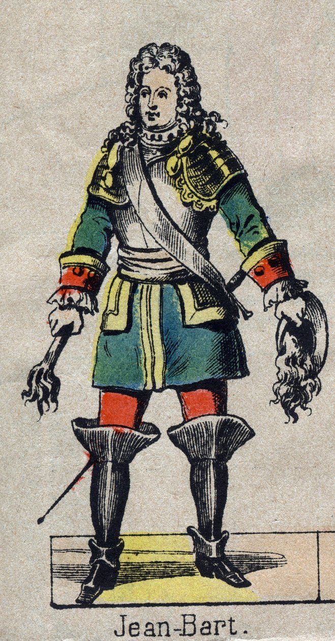 صورة جان بارت (1650-1702) ، بحار فرنسي ، قرصان. صورة إبينال من نهاية القرن التاسع عشر. بواسطة المدرسة الفرنسية