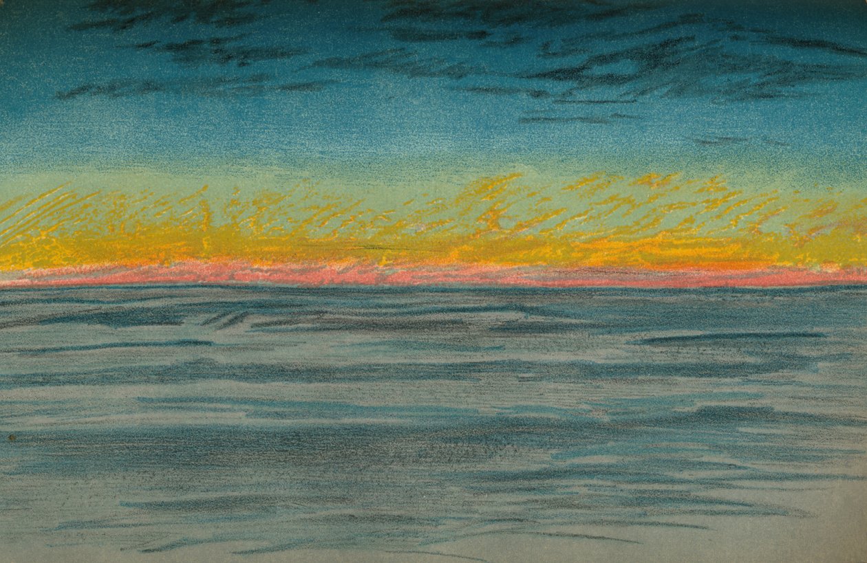 يوم انحسار القطبي ، 22 سبتمبر 1893. رسم باستيل ، 1893 1897 بواسطة فريدجوف نانسن