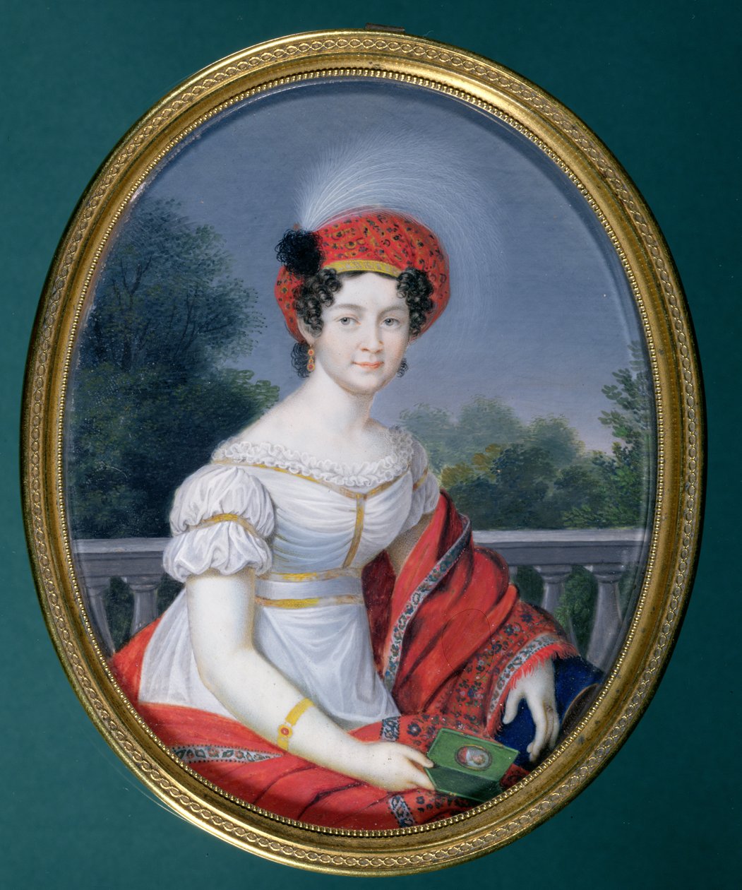 كاثرين باولوفنا ، دوقة روسيا ، ملكة ورتمبرغ (1788-1819) (صورة مصغرة) بواسطة فريدريش فليشمان