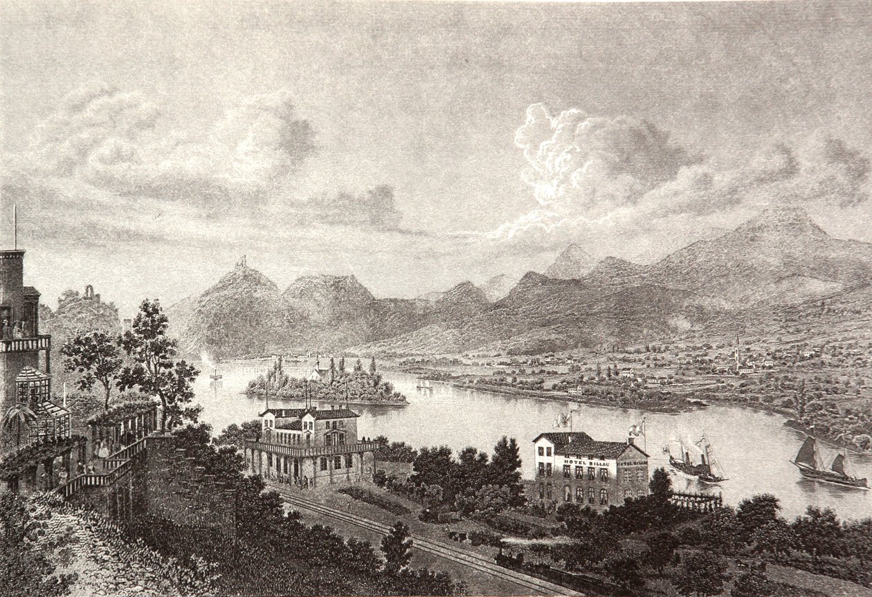 Drachenfels Nonnenwerth Rolandseck بواسطة بيير جوزيف ريدوت
