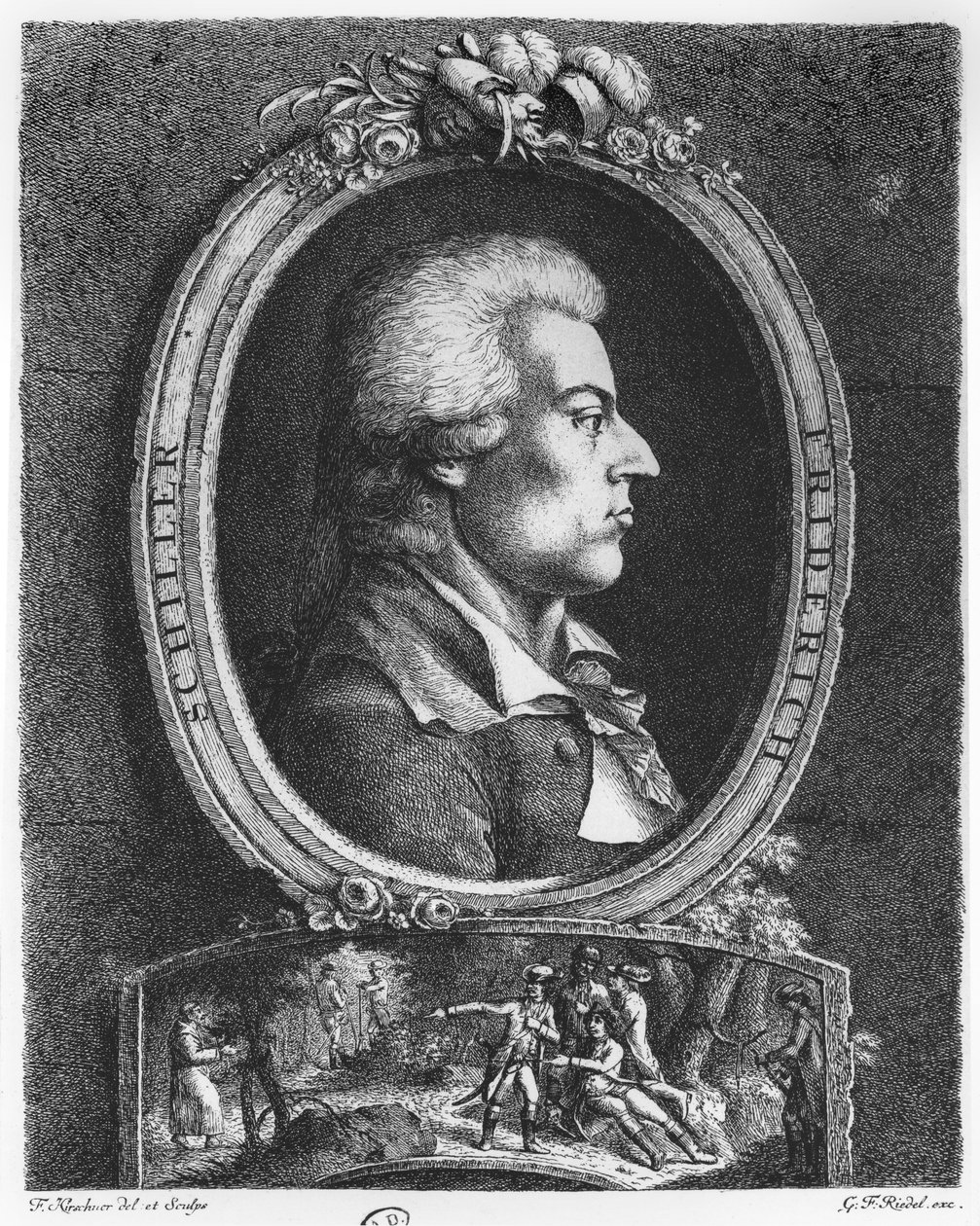 فريدريش شيلر (1759-1805) بواسطة فريدريش كيرشنر