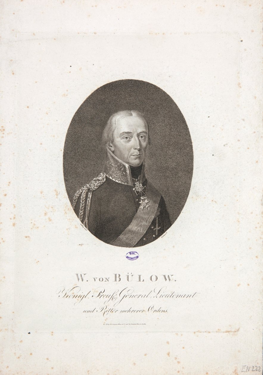 فريدريش فيلهلم بولو فون دينيويتز ، c.1814 بواسطة فريدريش فيلهلم بولينجر