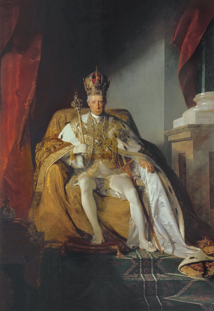 الإمبراطور فرانسيس الثاني من النمسا (1768-1835) 1832 بواسطة فريدريش فون أميرلنج