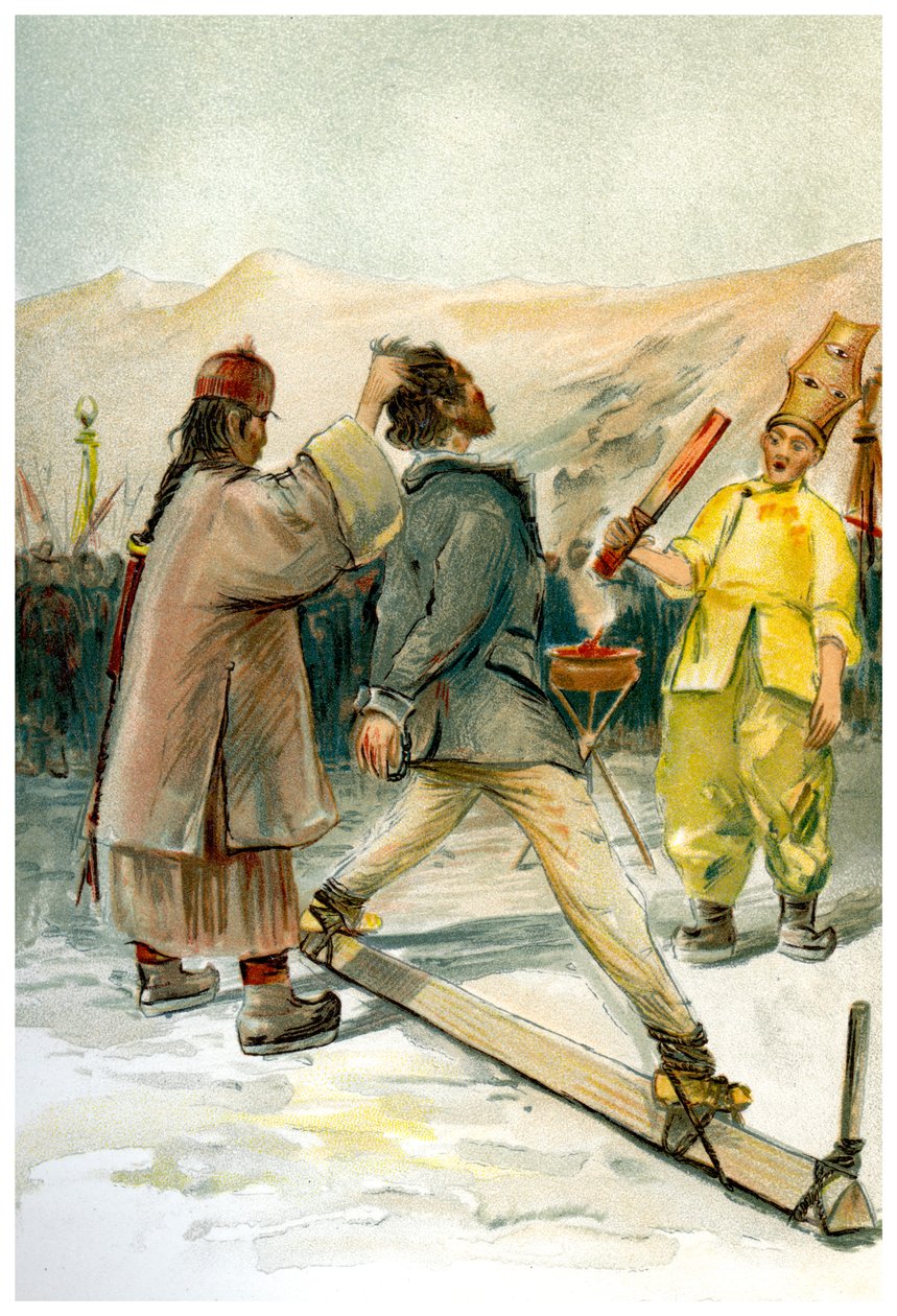 التعذيب بالحديد الساخن ، 1898. بواسطة فريدريش أرنولد بروكهاوس