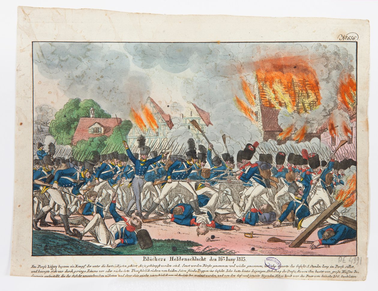 The Heroic Blucher في المعركة ، 16 يونيو 1815 ، 1815 بواسطة فريدريش كامب
