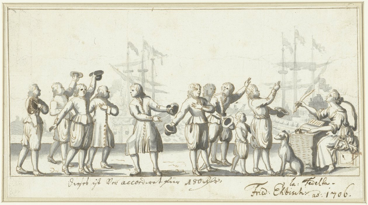 رمز مفاوضات السلام عام 1706 (؟) بواسطة فريدريش إيبيش