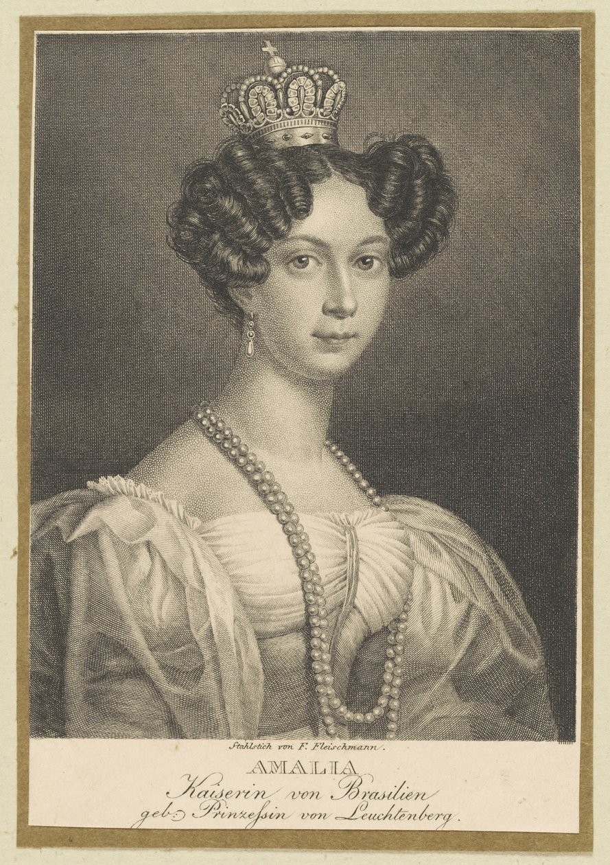Amélie of Leuchtenberg 1812-1873 ، إمبراطورة البرازيل ، 1830. بواسطة فريدريش فليشمان