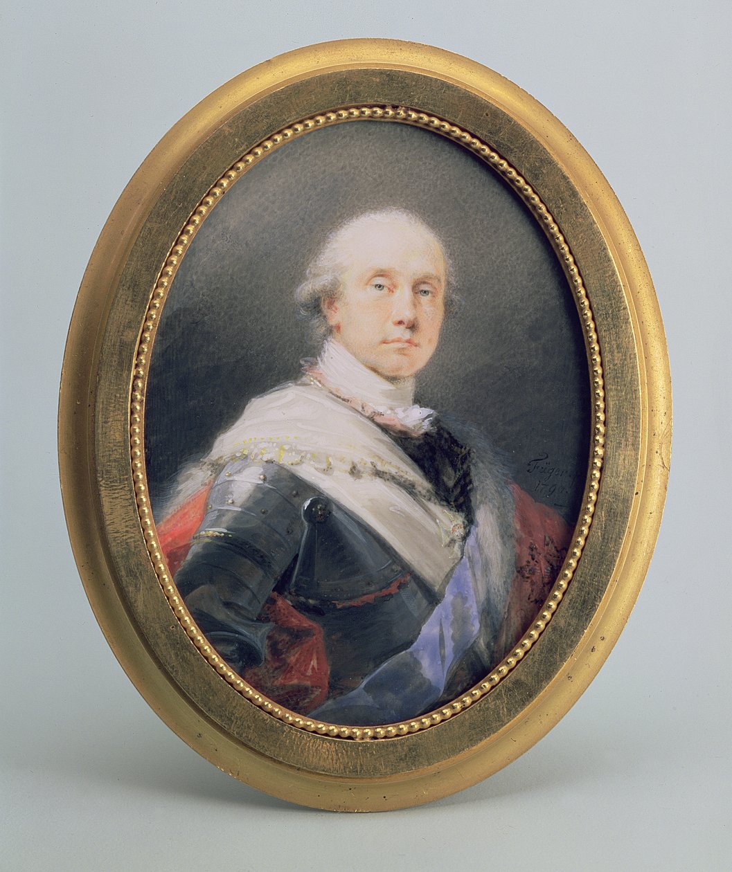 صورة للأمير تشارلز نيكولاس أوثون من ناسو سيجن ، 1790 (مرحاض وغواش على العاج) بواسطة فريدريش هاينريش فوجر