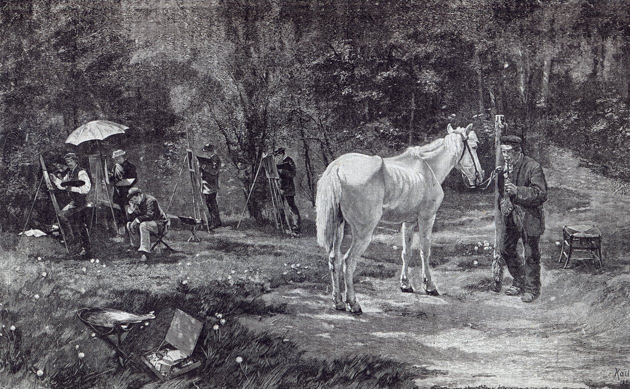 نموذج المريض ، من "ساعة الترفيه" ، 1888 (نقش) بواسطة فريدريش كالمورين
