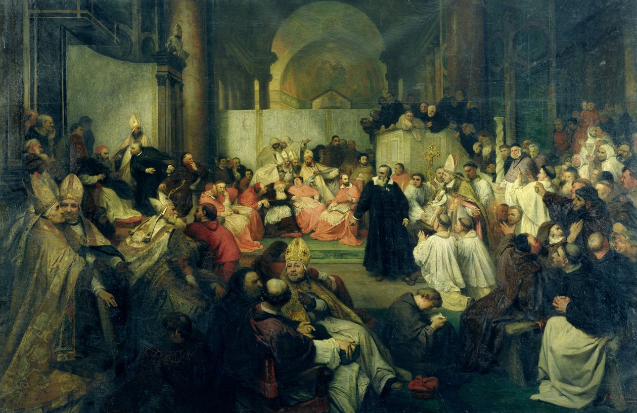 الجليلي أمام المجلس ، 1861 بواسطة فريدريش كارل هاوسمان