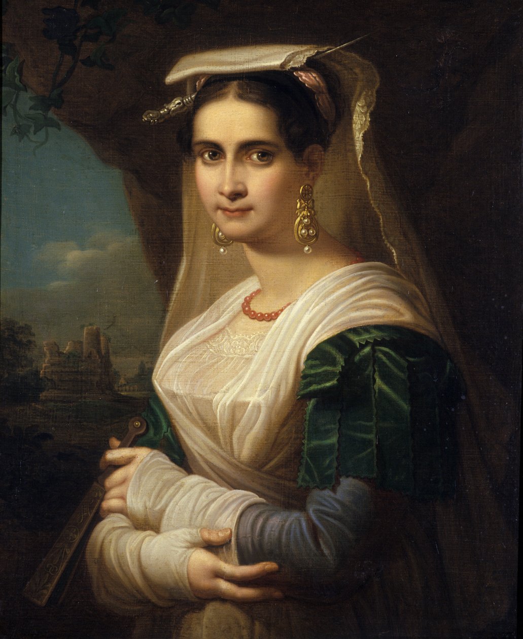 امرأة من ألبانو ، 1818 بواسطة فريدريش لودفيج تيودور دويل