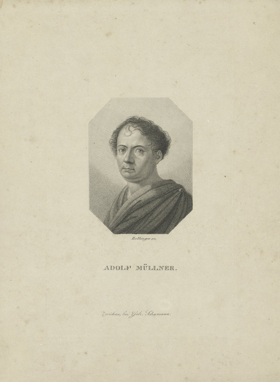 Amandus Gottfried Adolf Müllner 1774-1829، ca 1820. بواسطة فريدريش فيلهلم بولينجر
