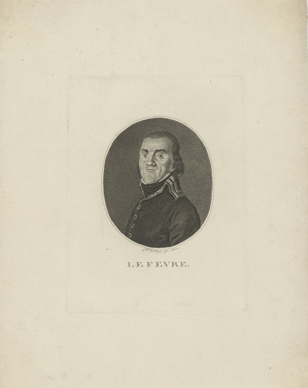 الجنرال فرانسوا جوزيف Lefebvre 1755-1820 ، 1800. بواسطة فريدريش فيلهلم نيتلينغ