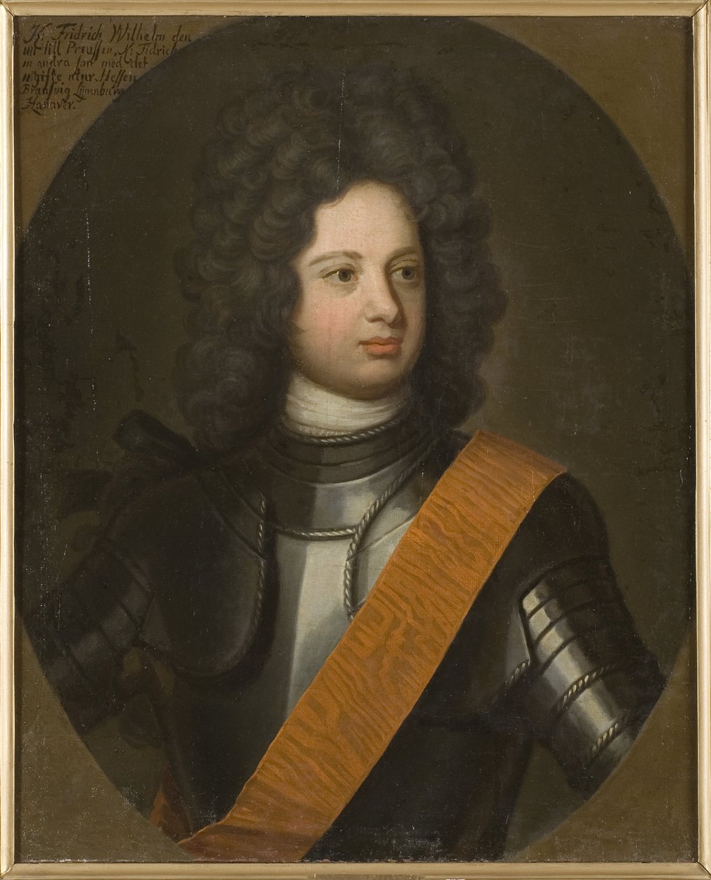 فريدريك غيوم الأول دي بروس ، dit le roi sergent - صورة فريدريك ويليام الأول (1688-1740) ، ملك بروسيا ، بقلم ويدمان ، فريدريك فيلهلم (1668-1750). زيت على قماش ، أوائل القرن الثامن عشر .. الأبعاد: 88.5x73.5 سم. المتحف الوطني ستوكهولم بواسطة فريدريش فيلهلم ويدمان