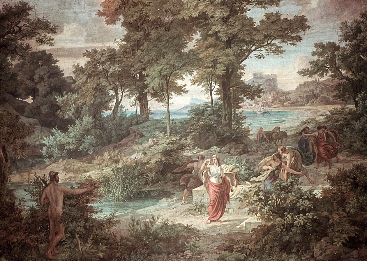 Odysseus و Nausicaa ، مشاهد من الأوديسة بواسطة فريدريش الأكبر سنا