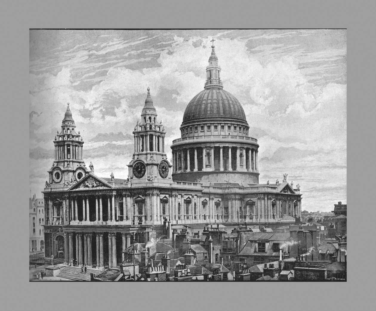 كاتدرائية سانت بول ، لندن ، c1900 بواسطة فريث وشركاه