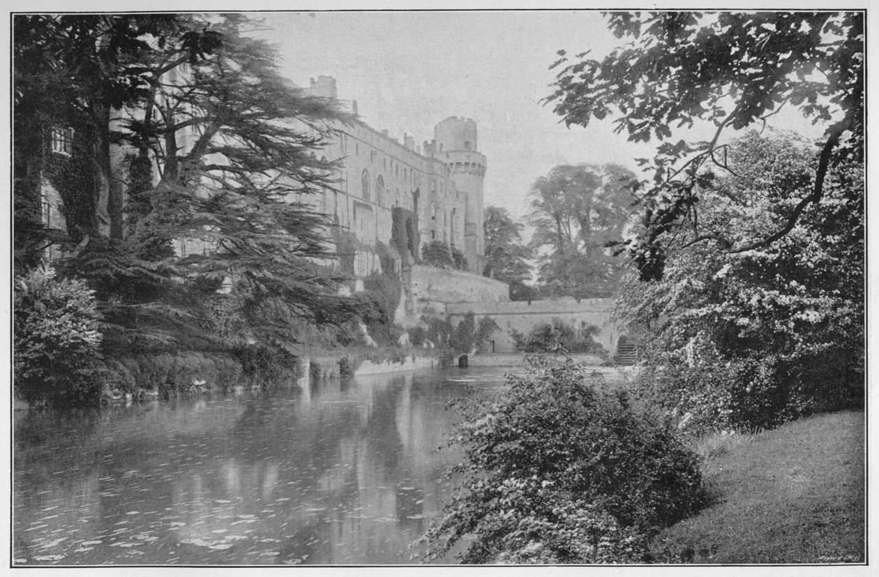 قلعة وارويك ، c1896 بواسطة فريث وشركاه