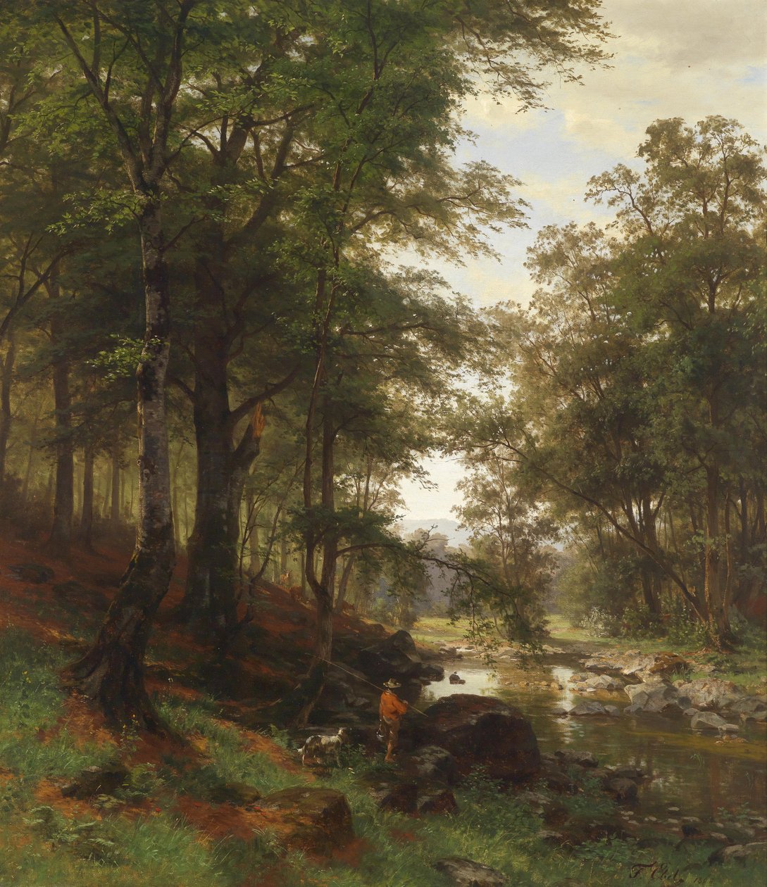 Idyll في غابة الزان بواسطة فريتز إبل