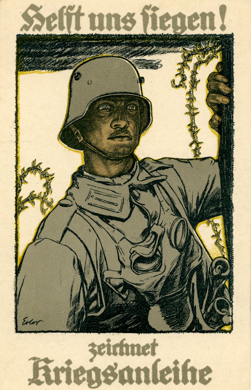 ملصق سندات الحرب الألمانية WW1 بواسطة فريتز إيرلر