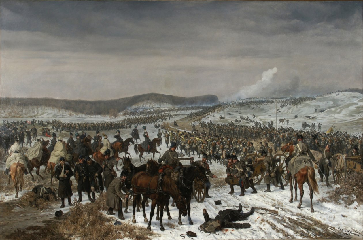 معركة أوفيرسي في 6 فبراير 1864 بواسطة فريتز لالليماند